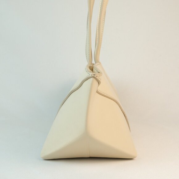 Loewe Puzzle Fold Cropped Tote Shoulder Bag, Ivory - Picture 4 of 16